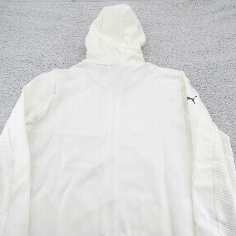 Puma BMW M Motorsport White Hoodie Full Zip Sweat Jacket Men's Size Large NEW - Picture 10 of 16